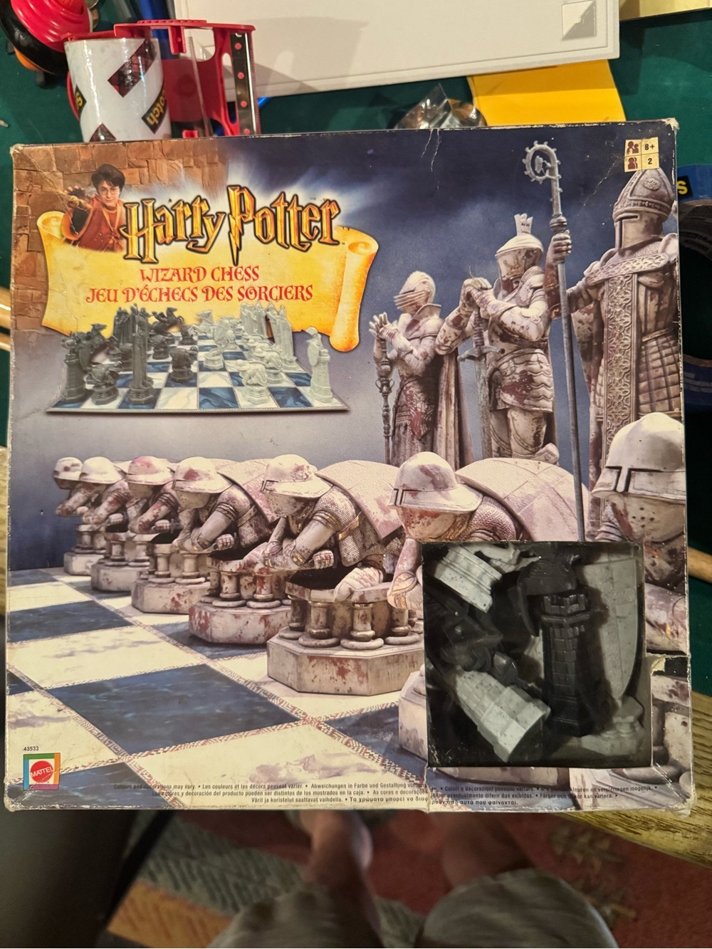 Warner Bros. Harry Potter Wizard Chess Set - Gray, White, Blue